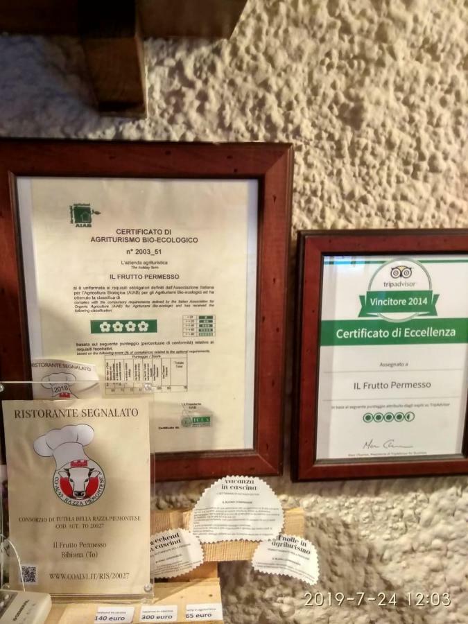Agriturismo Il Frutto Permesso Bibiana エクステリア 写真